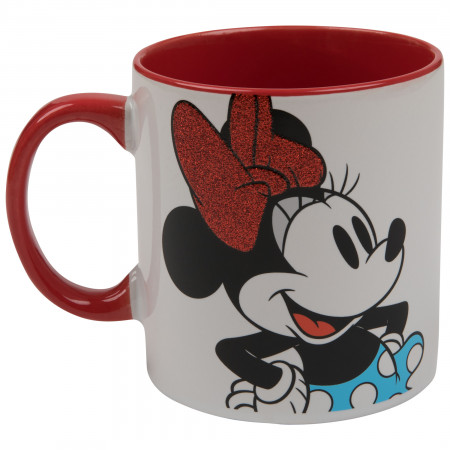 Minnie Mouse Poses Jumbo 20oz Ceramic Glitter Mug